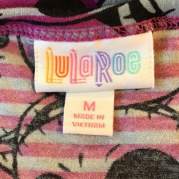 LuLaRoe Skull Disney Short Sleeve Dress Size Medium - Picture 5 of 5